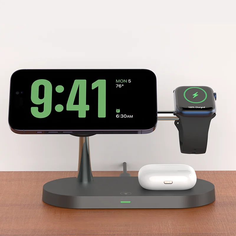 3-in-1 Wireless Charger for iPhone & Apple Watch